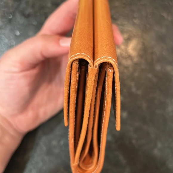 Celine Tri-fold Wallet Vintage 99 Macadam Pattern Leather/PVC Brown - Picture 9 of 13